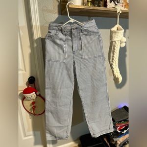H&M Striped Denim Jeans